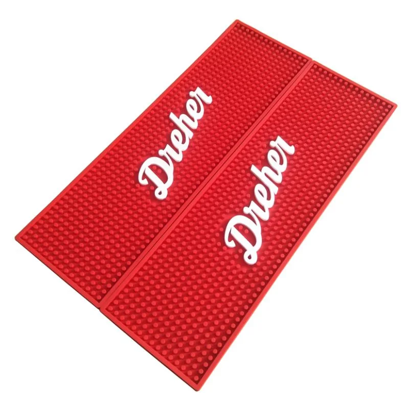 Bar Mat Mats OEM Logo Soft PVC Rubber Bar Mat Rubber Beer Mats